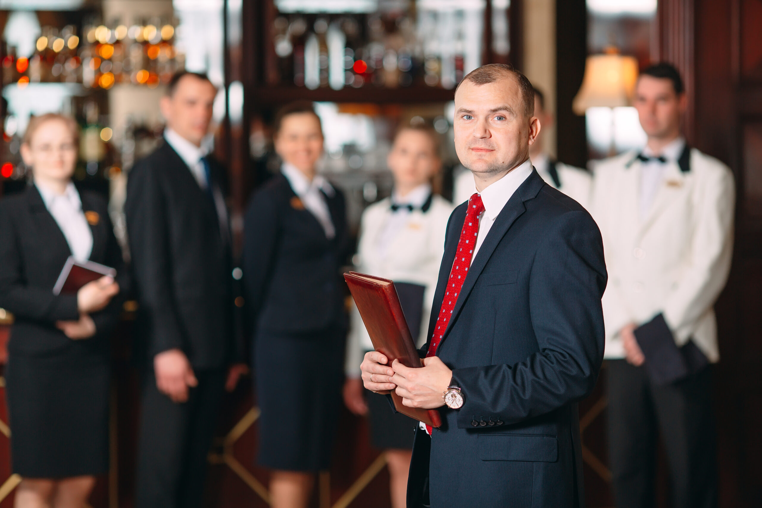 Hotel or restaurant manager